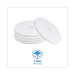 Load image into Gallery viewer, Polishing Floor Pads, 18" Diameter, White, 5/carton