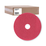 Load image into Gallery viewer, Buffing Floor Pads, 19" Diameter, Red, 5/carton