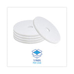 Load image into Gallery viewer, Polishing Floor Pads, 19" Diameter, White, 5/carton