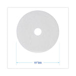 Load image into Gallery viewer, Polishing Floor Pads, 19" Diameter, White, 5/carton
