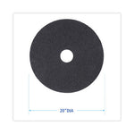 Load image into Gallery viewer, High Performance Stripping Floor Pads, 20" Diameter, Black, 5/carton