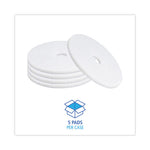 Load image into Gallery viewer, Polishing Floor Pads, 20" Diameter, White, 5/carton