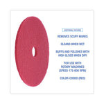 Load image into Gallery viewer, Buffing Floor Pads, 21" Diameter, Red, 5/carton
