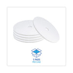 Load image into Gallery viewer, Polishing Floor Pads, 24" Diameter, White, 5/carton