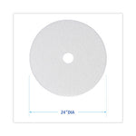 Load image into Gallery viewer, Polishing Floor Pads, 24" Diameter, White, 5/carton