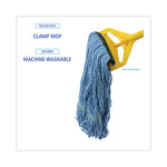 Load image into Gallery viewer, Mop Head, Premium Standard Head, Cotton/rayon Fiber, Medium, Blue, 12/carton