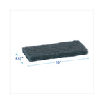 Load image into Gallery viewer, Medium-duty Scour Pad, 10 X 4.63, Blue, 20/carton