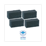 Load image into Gallery viewer, Medium-duty Scour Pad, 10 X 4.63, Blue, 20/carton
