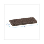 Load image into Gallery viewer, Heavy-duty Scour Pad, 4.63 X 10, Brown, 20/carton