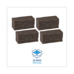Load image into Gallery viewer, Heavy-duty Scour Pad, 4.63 X 10, Brown, 20/carton
