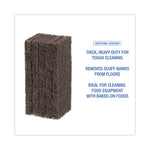 Load image into Gallery viewer, Heavy-duty Scour Pad, 4.63 X 10, Brown, 20/carton