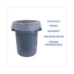 Load image into Gallery viewer, High-density Can Liners, 45 Gal, 10 Mic, 40" X 46", Natural, 25 Bags/roll, 10 Rolls/carton