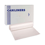 Load image into Gallery viewer, High-density Can Liners, 45 Gal, 13 Mic, 40" X 46", Natural, 25 Bags/roll, 10 Rolls/carton