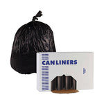 Load image into Gallery viewer, High-density Can Liners, 45 Gal, 19 Mic, 40" X 46", Black, 25 Bags/roll, 6 Rolls/carton