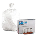 Load image into Gallery viewer, Low-density Waste Can Liners, 45 Gal, 0.6 Mil, 40" X 46", White, 25 Bags/roll, 4 Rolls/carton