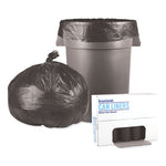 Load image into Gallery viewer, Low-density Waste Can Liners, 45 Gal, 0.6 Mil, 40" X 46", Black, 25 Bags/roll, 4 Rolls/carton