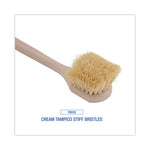Load image into Gallery viewer, Utility Brush, Cream Tampico Bristles, 5.5" Brush, 14.5" Tan Plastic Handle