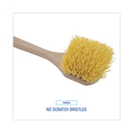 Load image into Gallery viewer, Utility Brush, Cream Polypropylene Bristles, 5.5 Brush, 14.5" Tan Plastic Handle