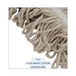 Load image into Gallery viewer, Mop Head, Pro Loop Web/tailband, Premium Standard Head, Cotton, 32-oz., White