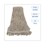 Load image into Gallery viewer, Mop Head, Pro Loop Web/tailband, Premium Standard Head, Cotton, 32-oz., White