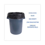 Load image into Gallery viewer, High-density Can Liners, 56 Gal, 19 Mic, 43" X 47", Black, 25 Bags/roll, 6 Rolls/carton