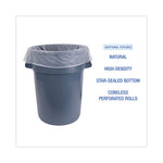Load image into Gallery viewer, High-density Can Liners, 56 Gal, 19 Mic, 43" X 47", Natural, 25 Bags/roll, 6 Rolls/carton