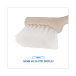 Load image into Gallery viewer, Utility Brush, Cream Nylon Bristles, 5.5" Brush, 3.5" Tan Plastic Handle