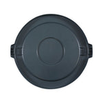 Load image into Gallery viewer, Lids For 44 Gal Waste Receptacles, Flat-top, Round, Plastic Gray
