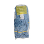 Load image into Gallery viewer, Super Loop Wet Mop Head, Cotton/synthetic Fiber, 5" Headband, Small Size, Blue, 12/carton