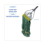 Load image into Gallery viewer, Super Loop Wet Mop Head, Cotton/synthetic Fiber, 5" Headband, Small Size, Green, 12/carton