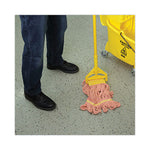 Load image into Gallery viewer, Super Loop Wet Mop Head, Cotton/synthetic Fiber, 5" Headband, Small Size, Orange, 12/carton