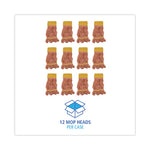 Load image into Gallery viewer, Super Loop Wet Mop Head, Cotton/synthetic Fiber, 5" Headband, Small Size, Orange, 12/carton