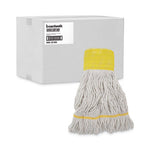 Load image into Gallery viewer, Super Loop Wet Mop Head, Cotton/synthetic Fiber, 5" Headband, Small Size, White, 12/carton