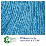 Load image into Gallery viewer, Super Loop Wet Mop Head, Cotton/synthetic Fiber, 5" Headband, Medium Size, Blue, 12/carton