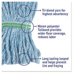 Load image into Gallery viewer, Super Loop Wet Mop Head, Cotton/synthetic Fiber, 5" Headband, Medium Size, Blue, 12/carton