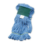 Load image into Gallery viewer, Super Loop Wet Mop Head, Cotton/synthetic Fiber, 5" Headband, Medium Size, Blue