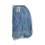 Load image into Gallery viewer, Super Loop Wet Mop Head, Cotton/synthetic Fiber, 1" Headband, Medium Size, Blue, 12/carton