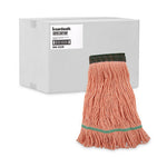 Load image into Gallery viewer, Super Loop Wet Mop Head, Cotton/synthetic Fiber, 5" Headband, Medium Size, Orange, 12/carton