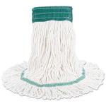 Load image into Gallery viewer, Super Loop Wet Mop Head, Cotton/synthetic Fiber, 5" Headband, Medium Size, White, 12/carton
