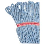 Load image into Gallery viewer, Super Loop Wet Mop Head, Cotton/synthetic Fiber, 5" Headband, Large Size, Blue, 12/carton