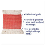 Load image into Gallery viewer, Super Loop Wet Mop Head, Cotton/synthetic Fiber, 5" Headband, Large Size, White, 12/carton