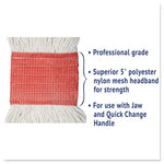 Load image into Gallery viewer, Super Loop Wet Mop Head, Cotton/synthetic Fiber, 5" Headband, Large Size, White