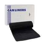 Load image into Gallery viewer, Low-density Waste Can Liners, 16 Gal, 1 Mil, 24 X 32, Black, 10 Bags/roll, 15 Rolls/carton