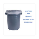 Load image into Gallery viewer, Low-density Waste Can Liners, 33 Gal, 0.6 Mil, 33 X 39, White, 25 Bags/roll, 6 Rolls/carton