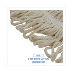 Load image into Gallery viewer, Mop Head, Pro Loop Web/tailband, Premium Saddleback Head, Ctn, 24-oz., Wh, 12/ct
