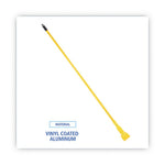 Load image into Gallery viewer, Plastic Jaws Mop Handle For 5 Wide Mop Heads, Aluminum, 1" Dia X 60", Yellow