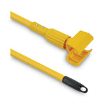 Load image into Gallery viewer, Plastic Jaws Mop Handle For 5 Wide Mop Heads, Aluminum, 1" Dia X 60", Yellow