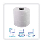 Load image into Gallery viewer, 2-ply Toilet Tissue, Septic Safe, White, 156.25 Ft Roll Length, 500 Sheets/roll, 96 Rolls/carton