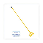Load image into Gallery viewer, Quick Change Side-latch Plastic Mop Head Handle, 60" Aluminum Handle, Yellow
