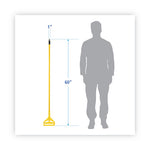 Load image into Gallery viewer, Quick Change Side-latch Plastic Mop Head Handle, 60" Aluminum Handle, Yellow